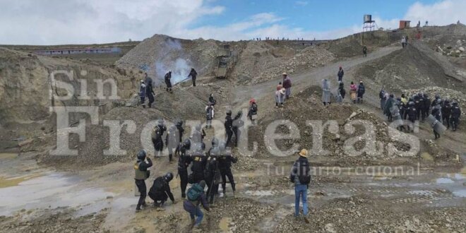 Mineros detenidos.