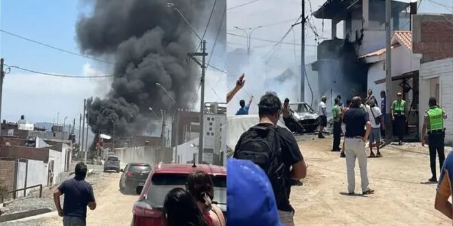 Reportan caída de avioneta en zona residencial de San Bartolo.