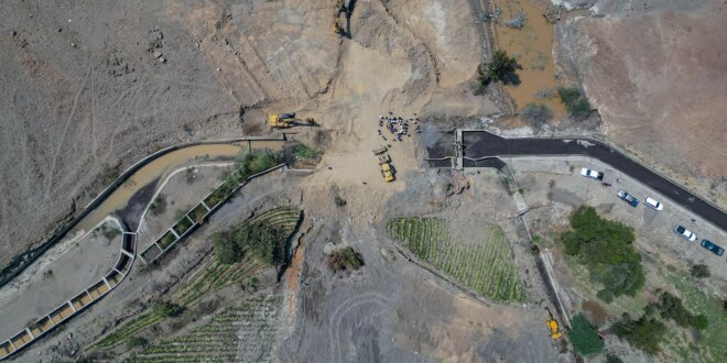 Reparación del canal madre avanza con apoyo del GRA.