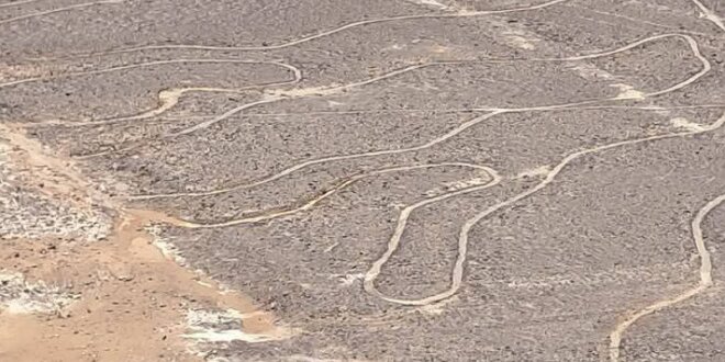 Líneas de Nasca afectadas por lluvias.