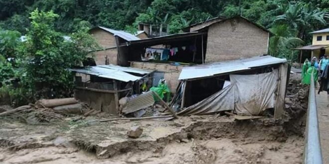 Lluvias causan daño.