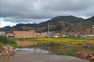 Viviendas inundadas en Puno.