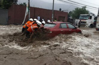 Lluvias en Perú.