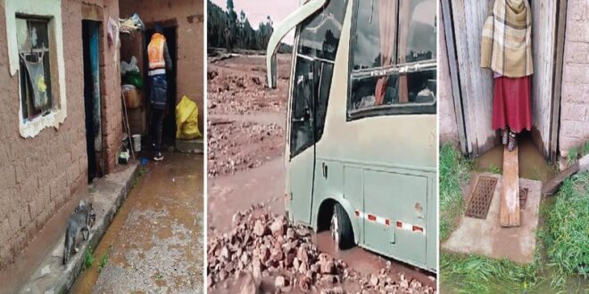 Lluvias afectaron a pobladores en Tilali.