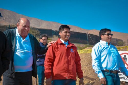 Para la ejecución del proyecto autoridades y funcionarios del GRT realizan visitas a las lomas de Tacahuay.