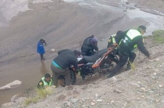 Dos heridos deja despiste de moto.