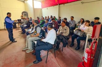 Wilder Rodríguez, gerente provincial de Seguridad Ciudadana, lideró reunión.