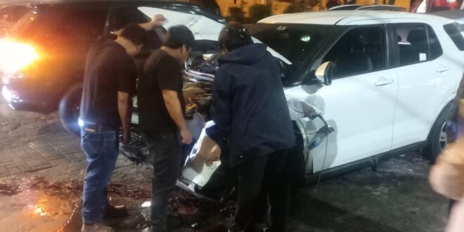 Serios daños dejó el accidente.