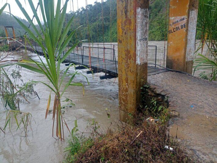 Desborde de rio de sandia deja tragedia