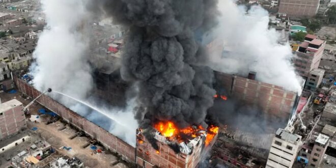 Incendio en el Centro de Lima.