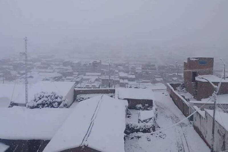 Nevadas, granizadas, vientos fuertes se vienen estos días.