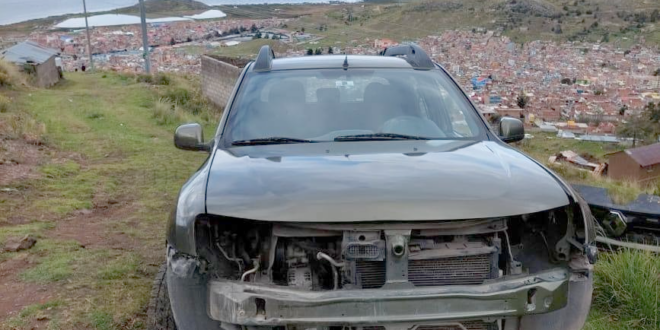 hallan vehiculo desmantelado camino a canchcarani 2