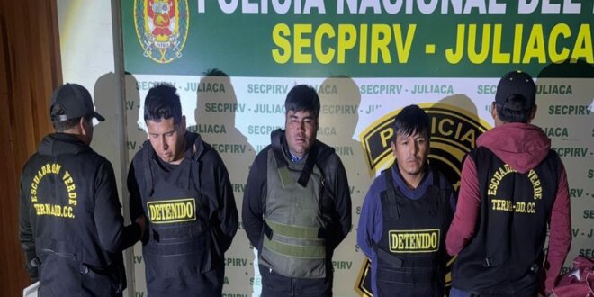 Banda delictiva fue capturada por el Escuadrón Verde.