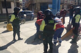 Escolar herido.