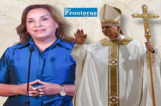 Dina Boluarte y el Papa Leon XIV.