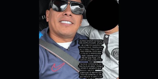Christian Cueva se disculpa con su hijo.