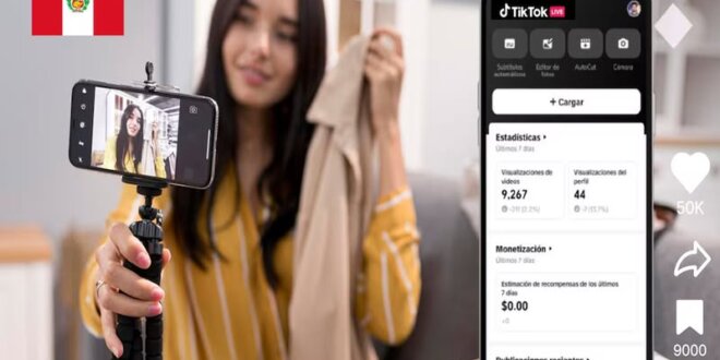 TikTok ya paga a los creadores de contenidos de Perú por transmisiones en vivo.