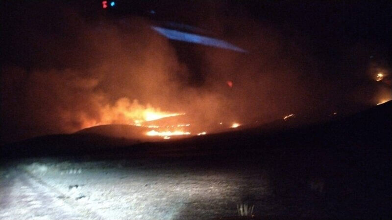 Voraz incendio afecto tres comunidades de Tiquillaca