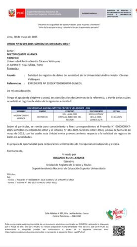 Sunedu reconoce a Milthon Quispe como rector interino de la UANCV 2 WhatsApp Image 2025 06 02 at 5.19.25 PM 1