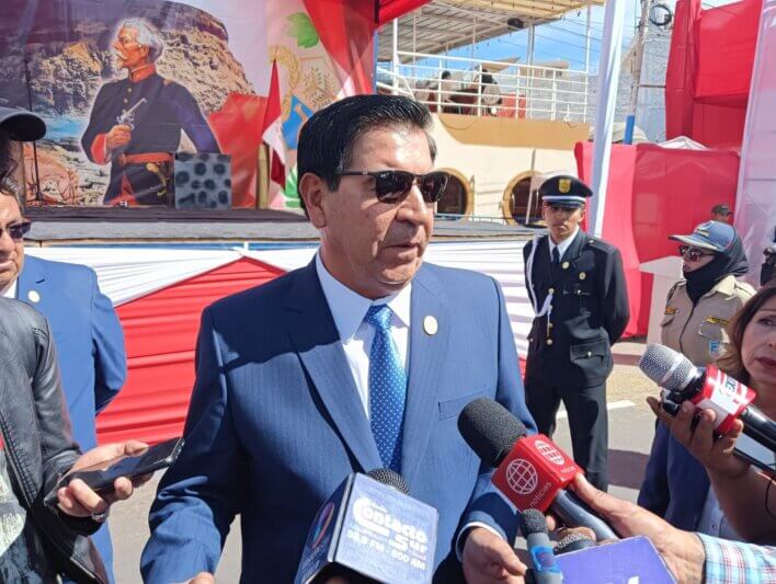 Alcalde Fredy Zegarra Black declaró a la prensa.