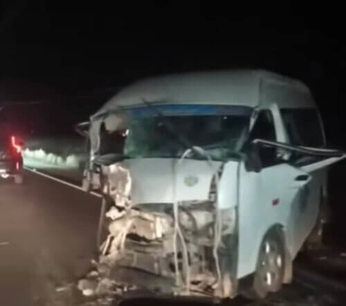 Triple choque deja 8 heridos en vía Desaguadero-Zepita 2 Unidad con serios daños.
