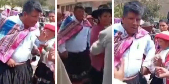 pobladores humillan al alcalde de cusco y lo obligan a vestir de mujer 800x419 1