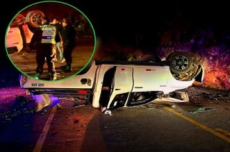 Aparatoso accidente deja dosmuertos