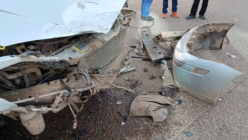 Puno: Aparatoso choque deja daños materiales 1 4. APARATOSO CHOQUE