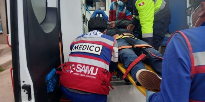 Puno: Motociclista resulta gravemente herido tras sufrir una caída 1 abridoraaaaaaaaa 3