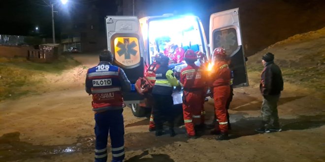 aparatosa caida del tercer piso deja una pesona 1