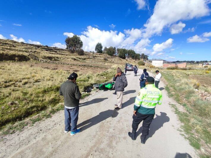 Tragedia en Yunguyo: dos jóvenes pierden la vida en accidentes de tránsito en menos de 24 horas 1 Joven de 25 años perdió la vida.