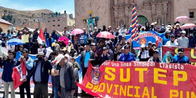 Puno: Alistan paro nacional de maestros para el 13 1 foto alistan paro