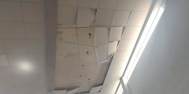 techo de la FRFCP colapsa tras granizada 2