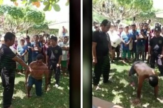 yurimaguas pobladores atrapan a ladrn de gallinas y lo castigan en la plaza 800x419 1