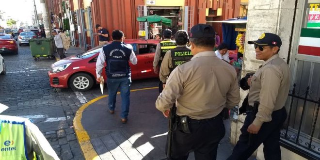 Arequipa: Policía municipal festeja con diversas deficiencias 1 Nueva 7A