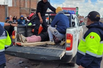 1. CHOQUE ENTRE MOTOTAXI Y MOTO DEJ DOS HERIDOS FOTON